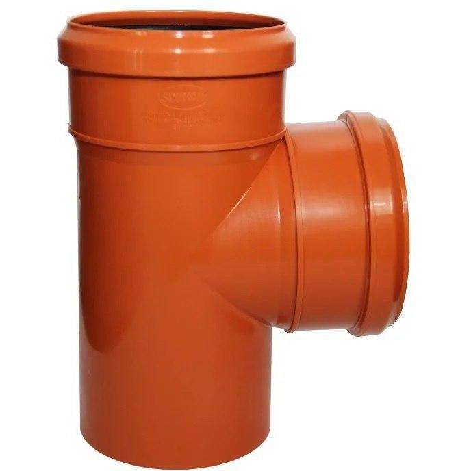 Тройник Sinikon НПВХ D110x110x87° для наружной канализации