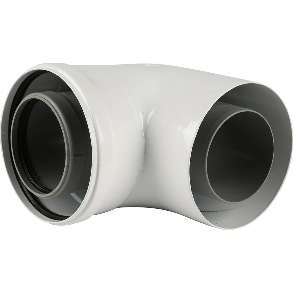 Коаксиальный отвод 90° Baxi KHG, диам. 125/80, HT